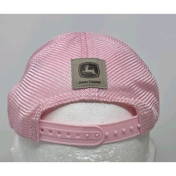 Genuine JOHN DEERE Pink Glitter Toddler Snapback Hat Baseball Cap Tractor Farm - Picture 4 of 10